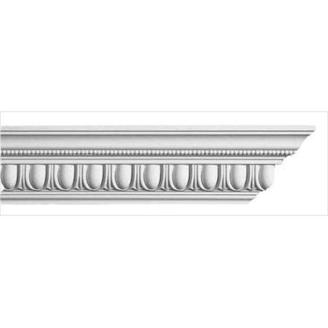 American Pro Decor 5APD10076 96 x 4 in. Egg And Dart With Beads Crown Moulding