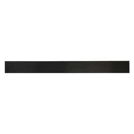 E. JAMES 3/32' Comm. Grade Buna-N Rubber Strip, 2'x36', Black, 50A, 4050-3/32X
