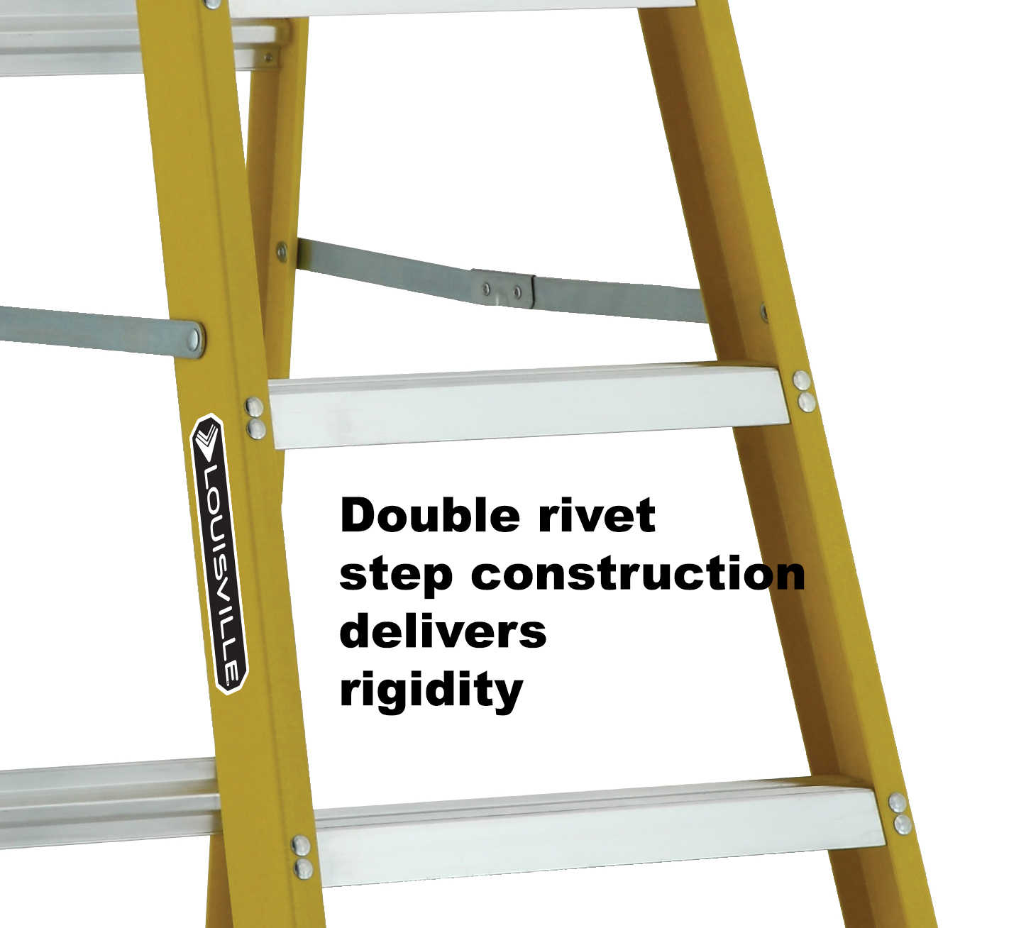 Louisville Ladder 8' ft. Fiberglass Step Ladder, Type I, 250 Lbs Load Capacity, W-3114-08