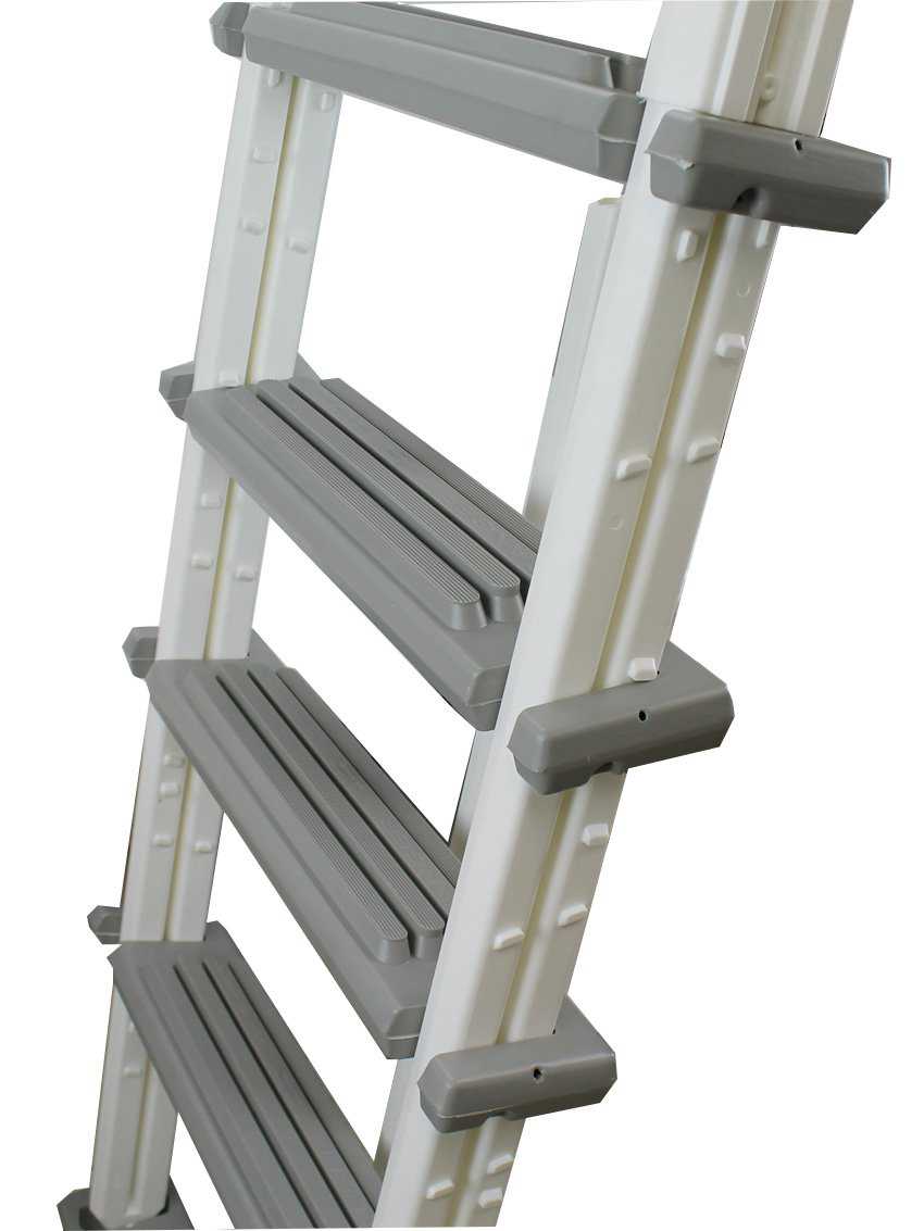 Confer Heavy-Duty Above-Ground Swimming Pool Ladder 46-56 Inches, Gray | 6000B