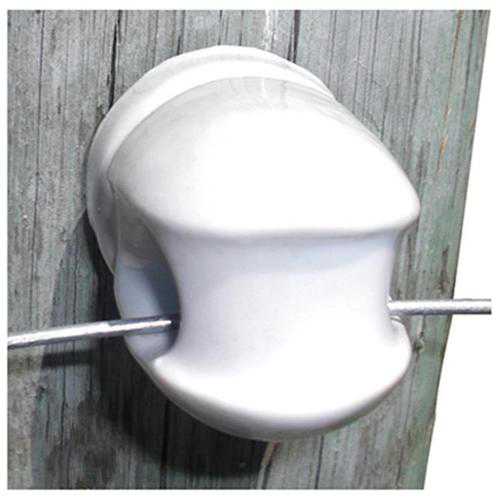 Tru Test 826051 Electric Fence Insulator, Porcelain Screw-In, Large