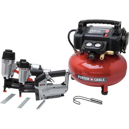Factory-Reconditioned Porter-Cable PCFP12234R 3-Piece Finish Nailer & Brad Nailer Combo Kit (Refurbished)