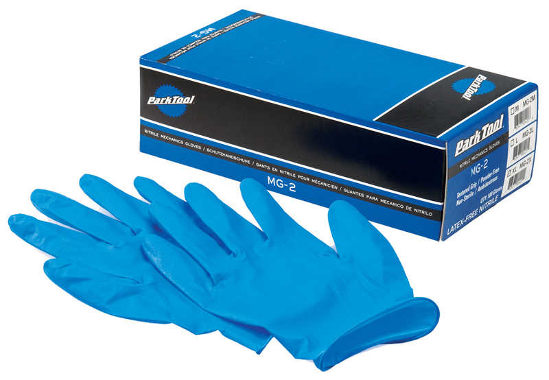 Park Tool Gloves, Nitrile MG-2, Medium box of 100