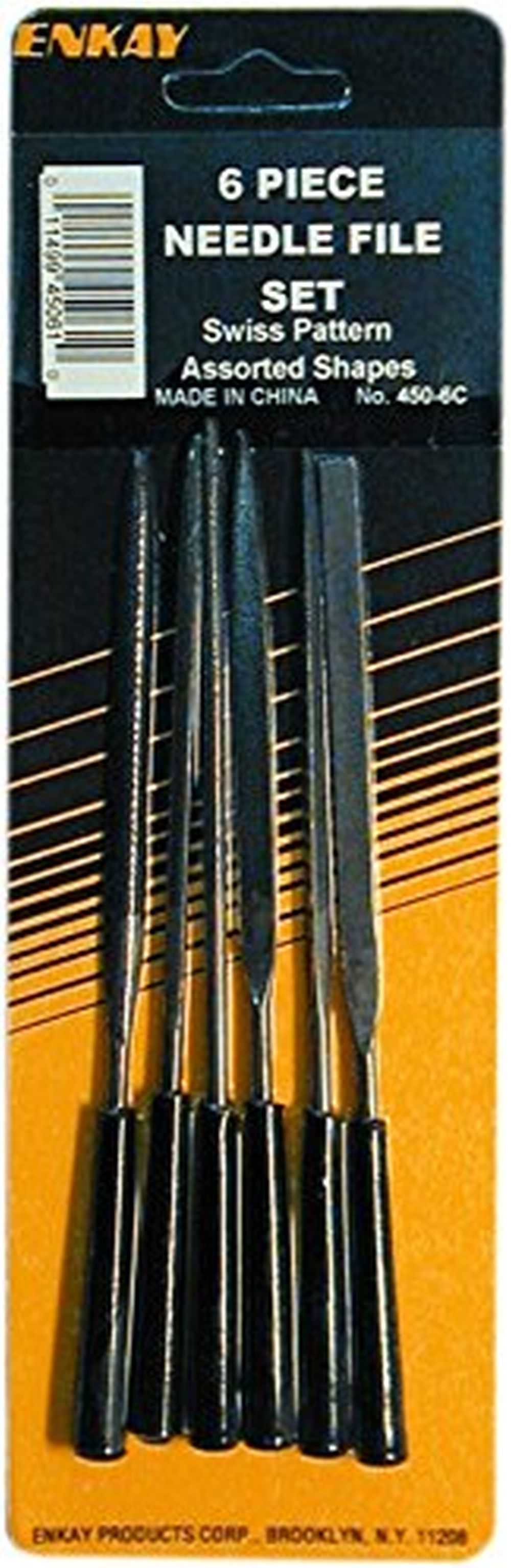 Enkay 450-6C Needle File Set, Carded, 6PC