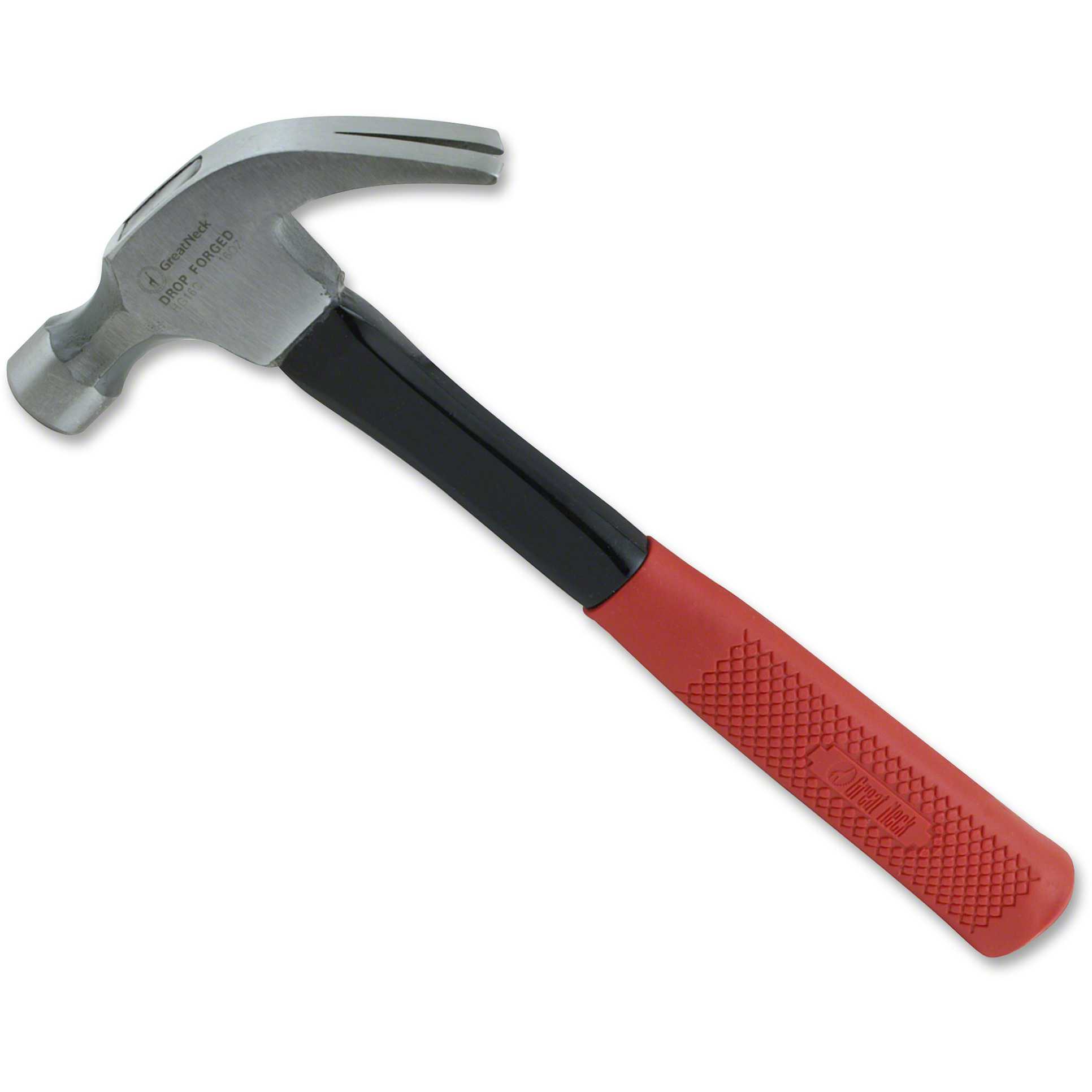 Great Neck 16-oz Neon Handle Claw Hammer, Orange, 1 Each (Quantity)