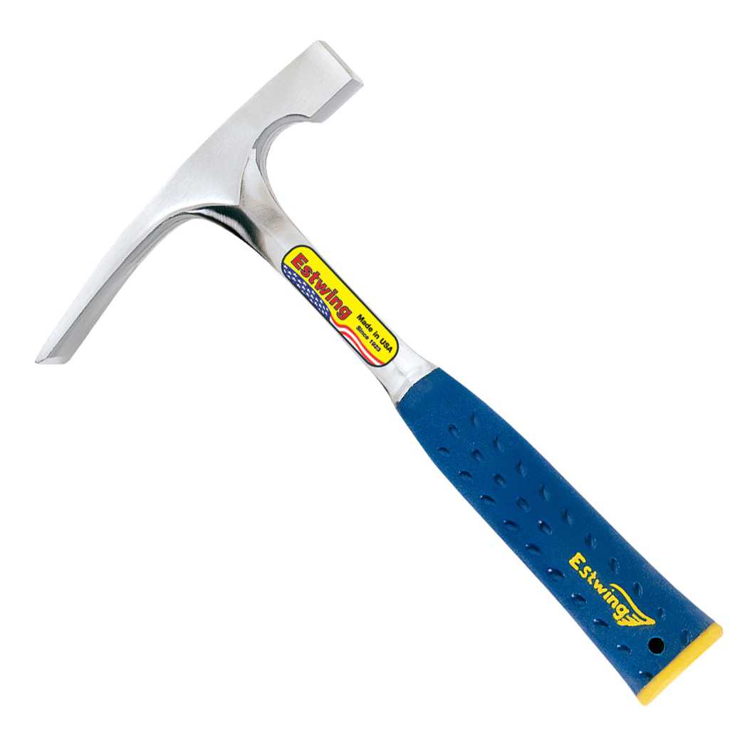 Estwing Bricklayer or Mason's Hammers, 24 oz, 11 in, Steel Handle