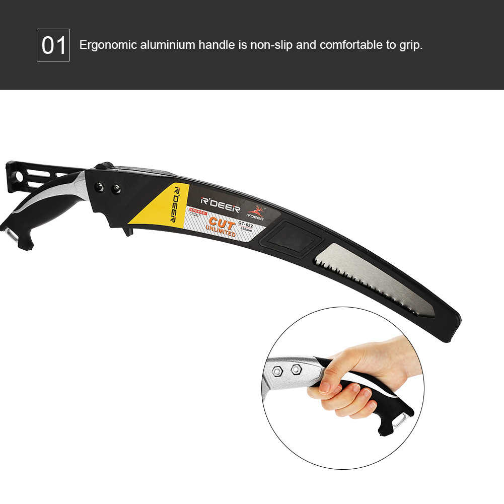 330mm Practical Portable Hand Curved Saw Landscape Gardening Orchard Pruning Cutting Tool, Landscape Saw, Pruning Saw