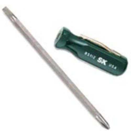 S K Hand Tools 85112 2 In 1 Pocket Style Suregrip Screwdriver