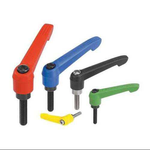 KIPP 06610-2A42X35 Adjustable Handles,1.38,3/8-16,Orange