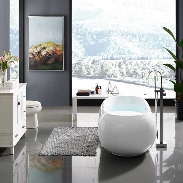 Swiss Madison Plaisir® Acrylic Freestanding Bathtub