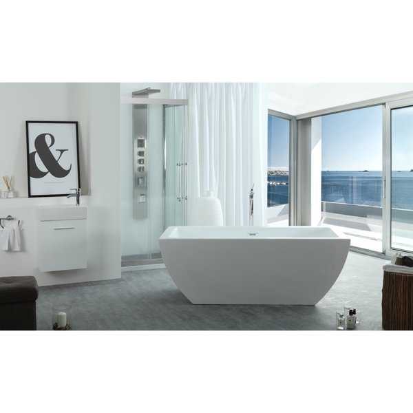 Virtu USA Serenity 67' Freestanding Soaking Bathtub Only