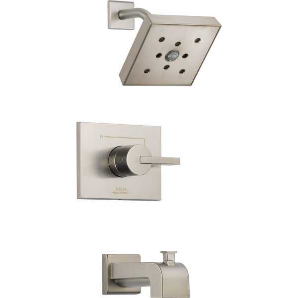 Delta T14453-H2O Vero Monitor 14 Series Single Function Pressure Balanced Tub and Shower Trim Package with H2Okinetic Shower
