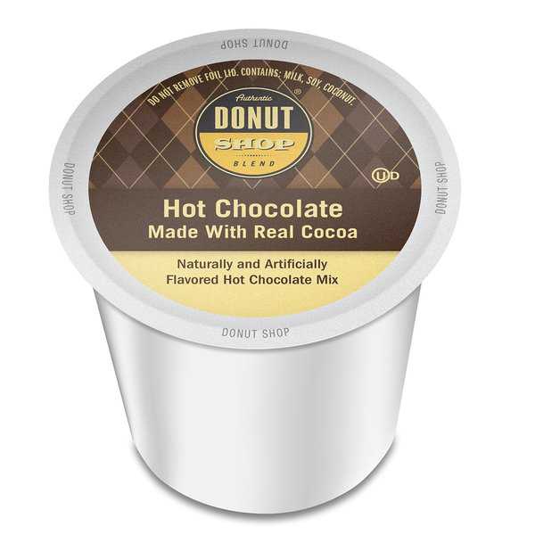 Authentic Donut Shop Blend Hot Chocolate, Single Serve Cup Portion Pack for Keurig K-Cup Brewers
