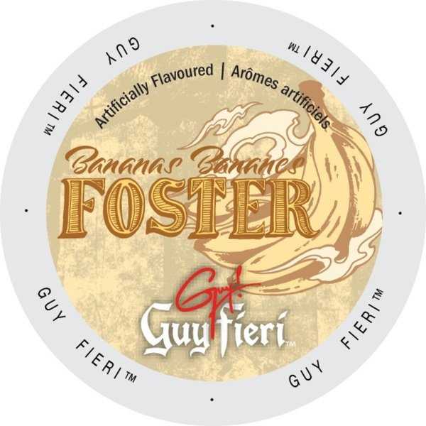 Guy Fieri Coffee Bananas Foster, Single-serve Cup Portion Pack for Keurig K-Cup Brewers