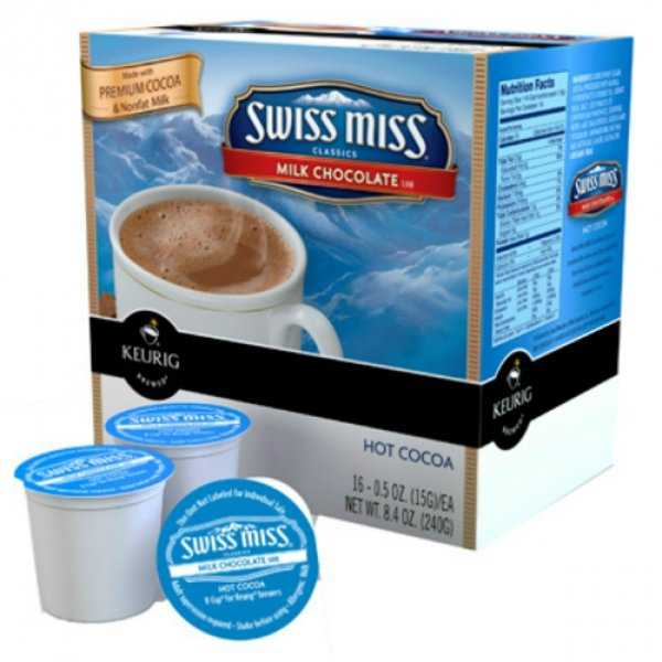 Keurig 1251-016 Swiss Miss Milk Chocolate Hot Cocoa K-Cups, 16-Count
