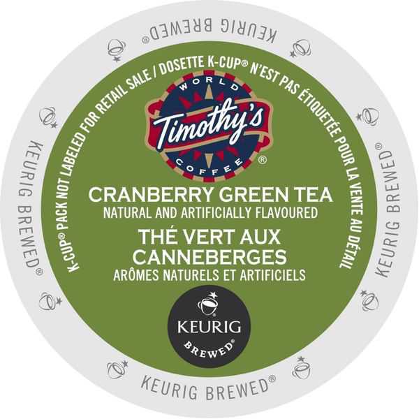 Timothy's Cranberry Twist Green Tea K-Cup Portion Pack